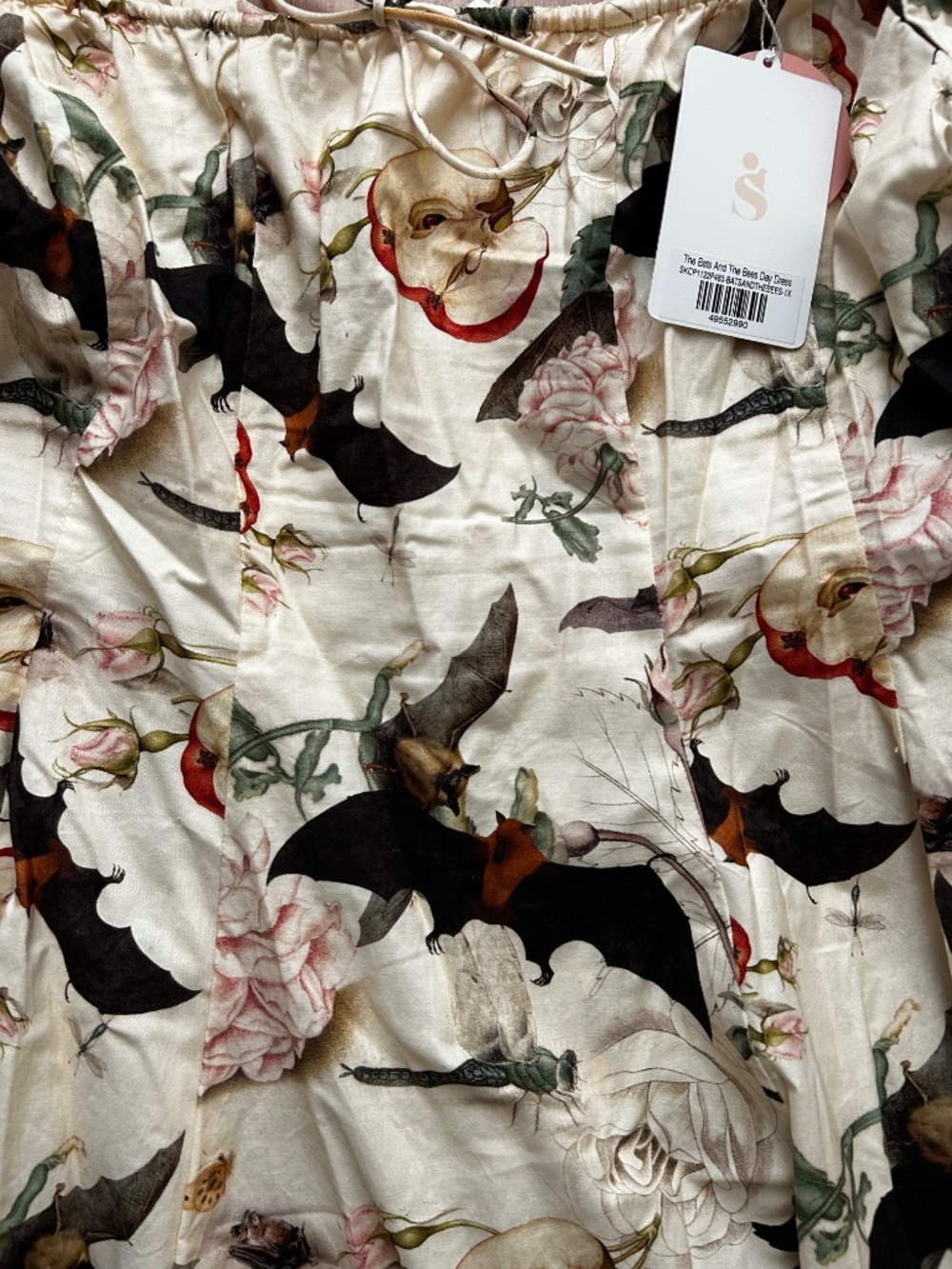 Selkie Bats & Bees Day Dress SZ 1X - Picture 2 of 5